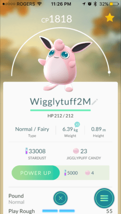 Pokemon Go Wigglytuff