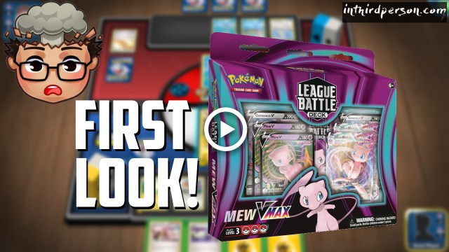 First Look at the Mew VMAX League Battle Deck  In Third Person