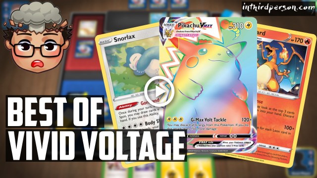 The Best Cards From Pokemon TCG Sword & Shield Vivid Voltage! (Pikachu  VMAX, Charizard and more!)  In Third Person